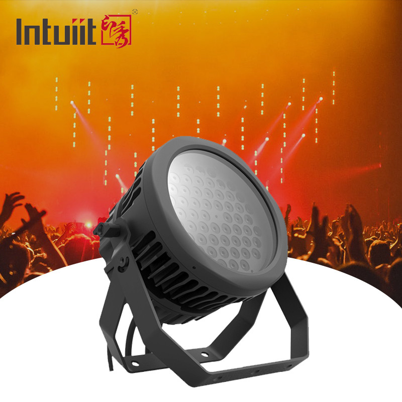 54 LED Par Light Su geçirmez IP65 Rated Outdoor 54*3w RGBW 4in1 Sahne Işığı DMX512