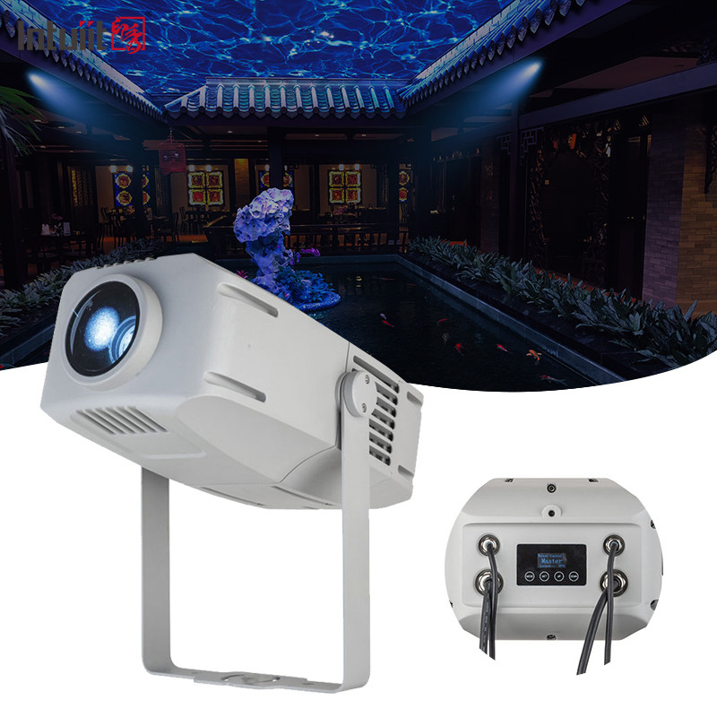 Su geçirmez IP65 400w Gobo Projector Light Özel Logo Döner Gobo Işık Koridor Merdivenleri Binalar Reklam Işığı