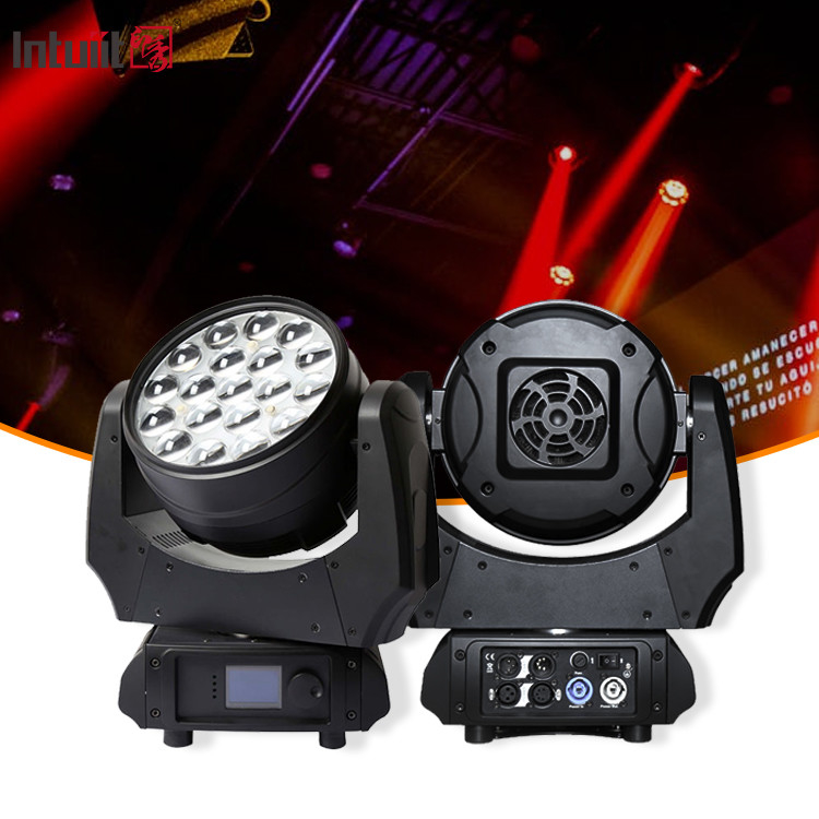 LED Hareketli Baş Fenerleri Yıkama Zoom 19X10W RGBW 4 in 1 LED Zoom Yıkama Hareketli Baş Dj Disko Sahne Işığı