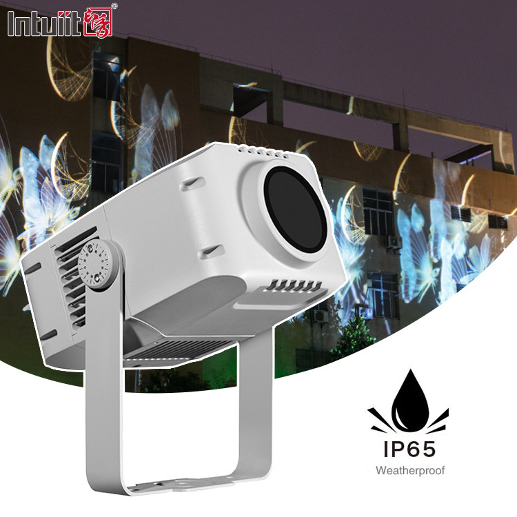 100w IP65 Logo Projeksiyon Lambası Gobo Işık Dış 7+1Döner Gobo Profesyonel Reklam Işıkları