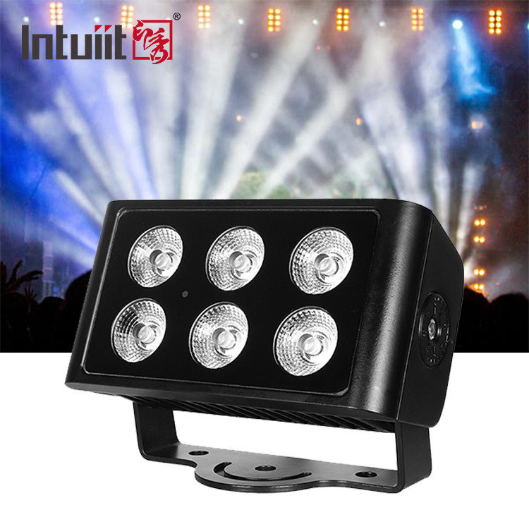 Su geçirmez RGBW LED Sel Işığı RGBW 4in1 Şehir Renk Işığı 6 * 5w Dışarıda LED Duvar Yıkamacı Sahne Işıkları