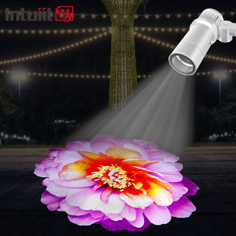 Led Gobo Projector 60w Led Otomatik Renk Değiştirme Projector Dış Projection Lamp Gobo Custom Logo Hoşgeldin Işığı