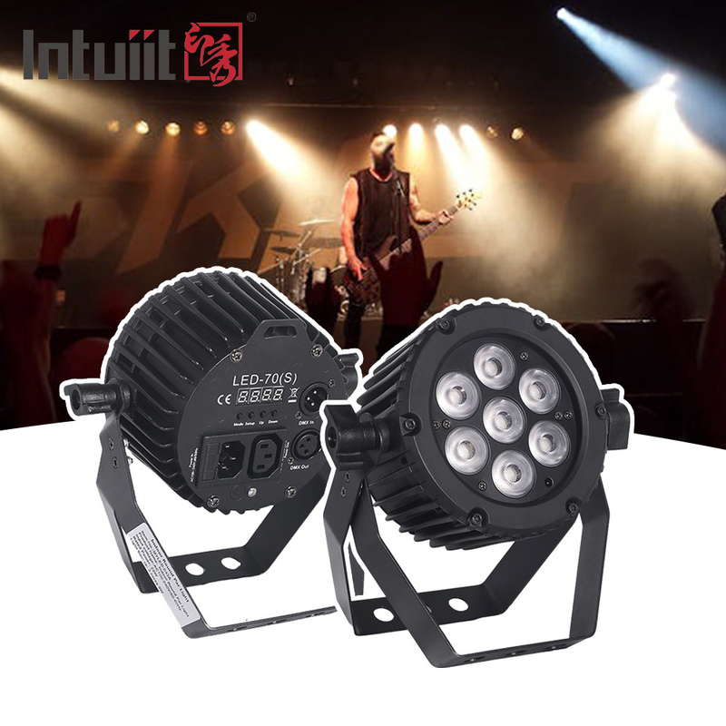 7 LED 22W Led Par Sahne RGB Disko Işığı Dmx512 Parti DJ Etkinliği için Işık Sahne
