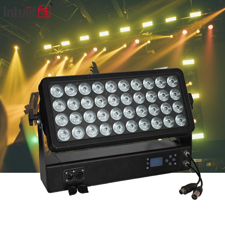 Su geçirmez 400W RGBW 4In1 Yıkama Işığı Şehir Rengi IP65 Dış mekan için Led Duvar Yıkama Makinesi