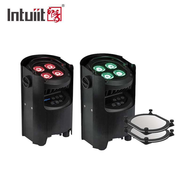 4x12W 4-in-1 RGBW Dj Düğün Pil Güçlü LED Yukarı Işıklı WIFI Kablosuz Dmx disko Sahne par Işıklar