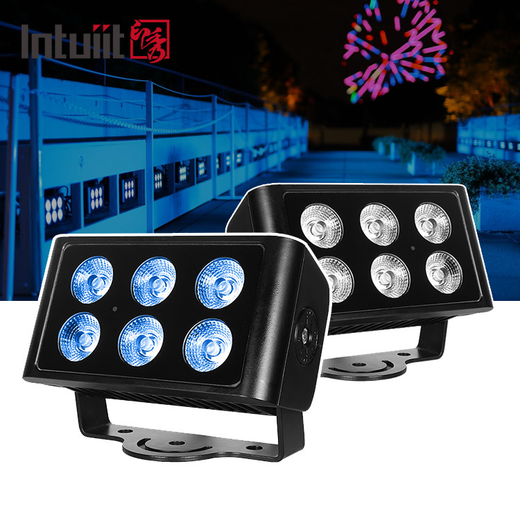 Bina Fasadları 6x5W IP65 LED Mimarlık Dekoratif Işık Dar Işık Lambası Kare Dışarısı Spotlight Floodlight