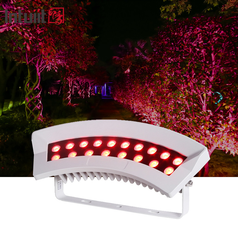Led Tree Hug Lamp dış mekan dmx512 36W RGBW renkli bahçe nokta ışığı manzara aydınlatma IP65 Alüminyum led hug ağaç ışığı