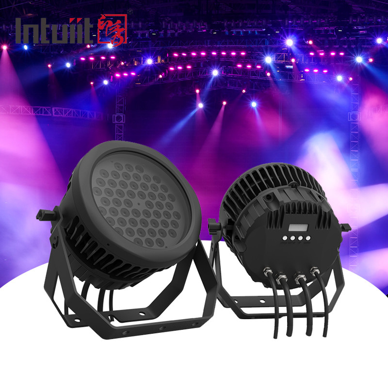 Par54 RGBW RGBW 4in1 dmx512 kontrol dj sahne lambaları par ışık 54*3w