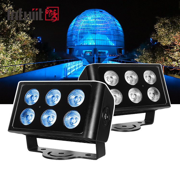 6x5W 4in1 RGBW LED DMX Duvar yıkama lambaları IP65 açık hava LED şehir renk ışığı Sahne Performansı DJ Parti Işığı