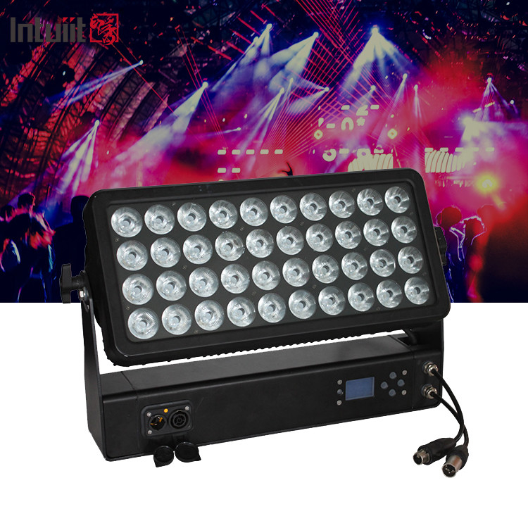 400W Dış Suya Karşıt Şehir Rengi 40x10W RGBW 4in1 LED Duvar Yıkama Işığı IP65