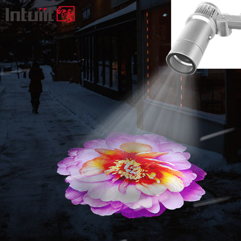 60 watt Custom Logo GOBO Projector Lights Outdoor LED GOBO Projector Lamp IP65 Su geçirmez İş Dükkanı Ön Reklam ve Düğün