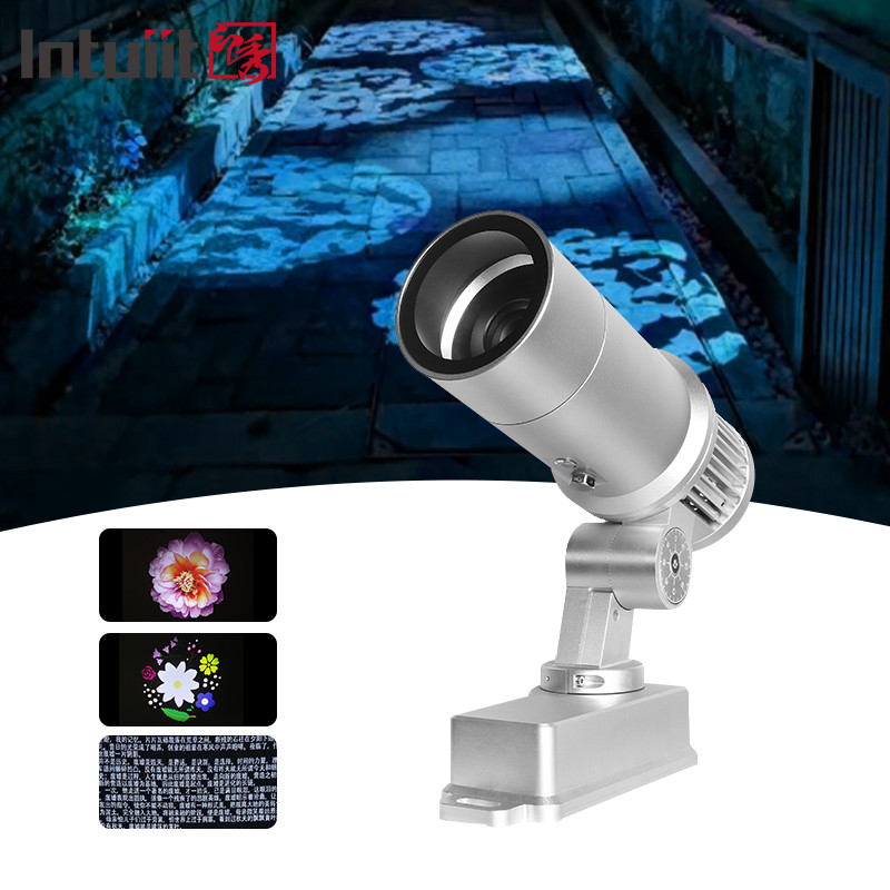 60W Özel LED HD Renk Değişimi İç ve Dış ip65 Su geçirmez Döner Reklam Görüntü Projeksiyon Lampası Gobo Logo Projeksiyonu
