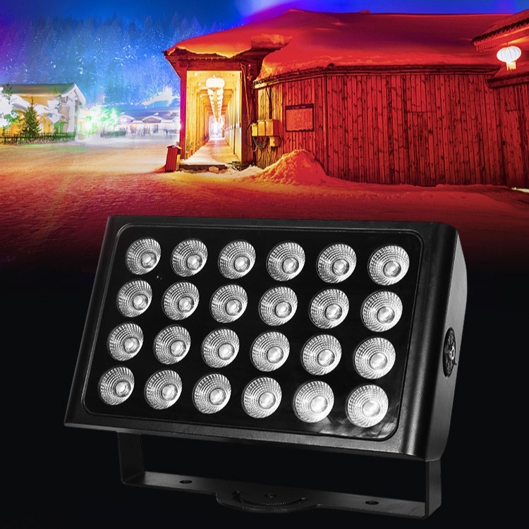 24x10w 4in1 Rgbw Led Dış Duvar Yıkayıcı Sel Işıkları Bahçe Düğün Partisi Dj Sahne Işıkları