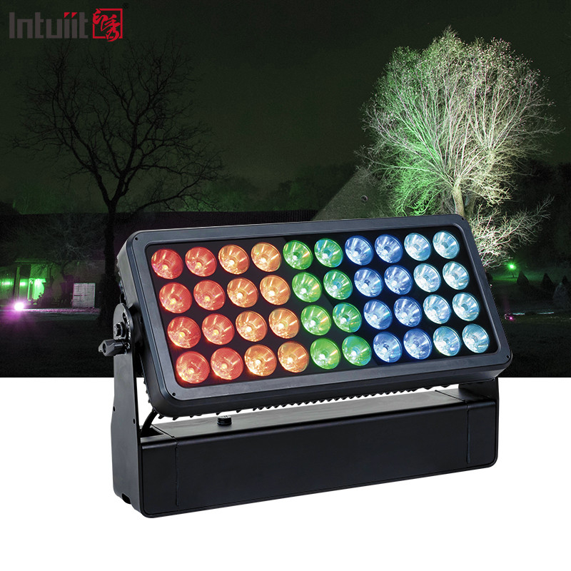 40X10W Noel Açık Hava Şehir Binası Güneş LED Matrix Strobe Duvar Yıkama Işık Sahne Şehir Renkli Işık