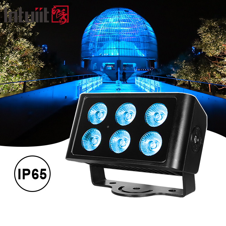 6x5W 4in1 RGBW LED DMX Duvar yıkama lambaları IP65 açık hava LED şehir renk ışığı Sahne Performansı DJ Parti Işığı