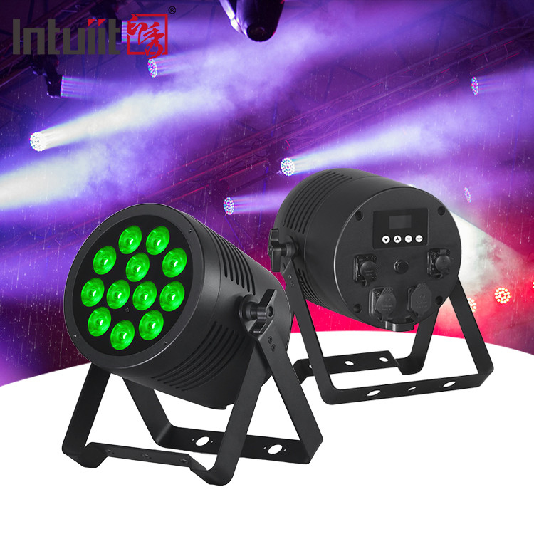 Su geçirmez LED Par Işık 12x20W RGBWAUV 6in1 IP65 Par LED Sahne Işığı Dış Su geçirmez LED Par Işık