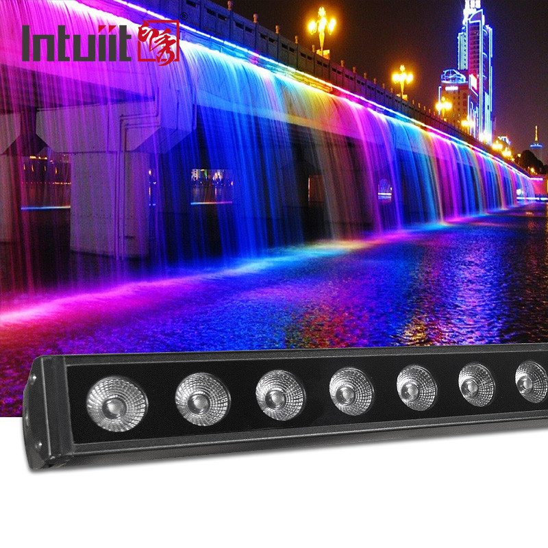 DMX RGBW Renk Değiştirme 16x5w Yıkama Çubuğu Işığı Ip65 Led Duvar Yıkayıcı Dışarı