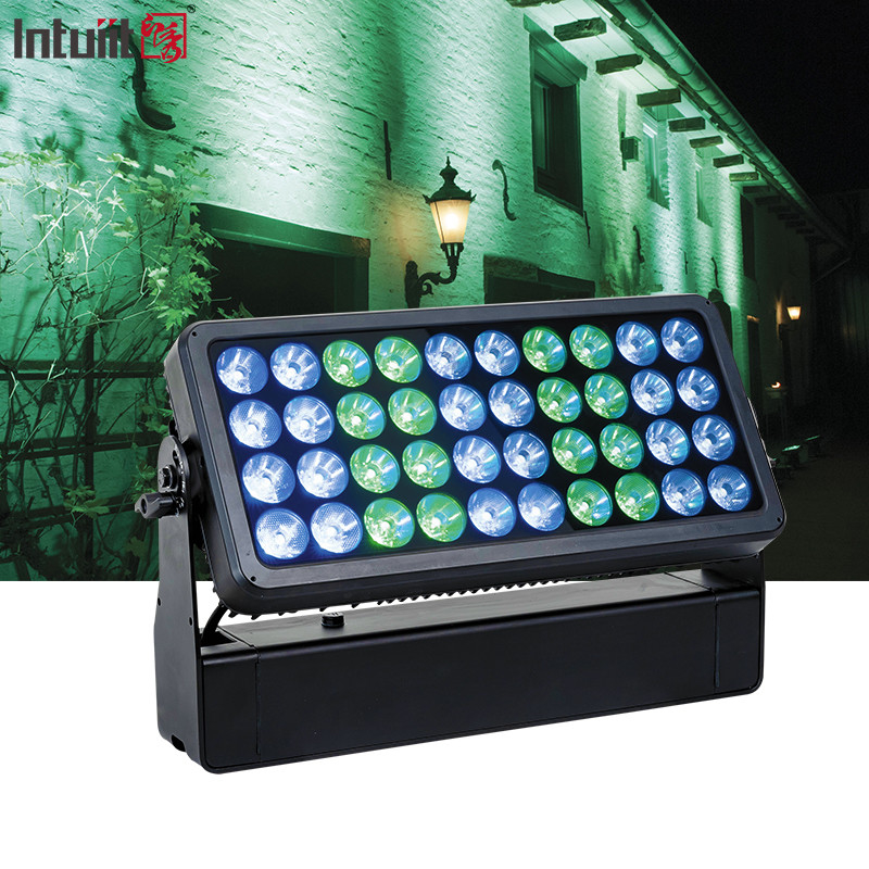 IP65 Su geçirmez Dış 40X10W Rgbw 4in1 Led Şehir Rengi Led Duvar Yıkama Işığı
