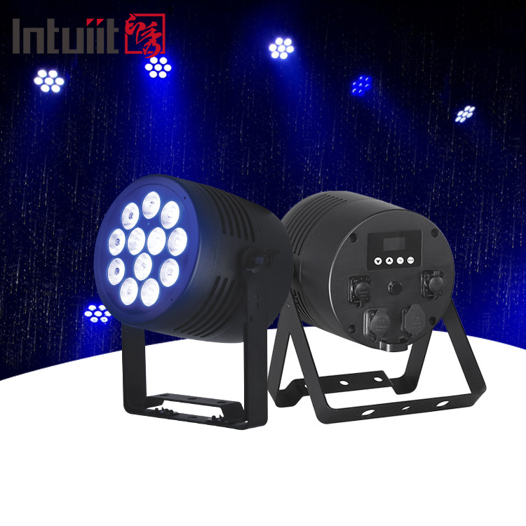 12*20w RGBWA+UV LED Dış Suya Karşılıklı Işıklar Kablosuz Dmx Pil Par Işık Ev Dekorasyonu Sahne Etkileri Etkinlik Kulübü