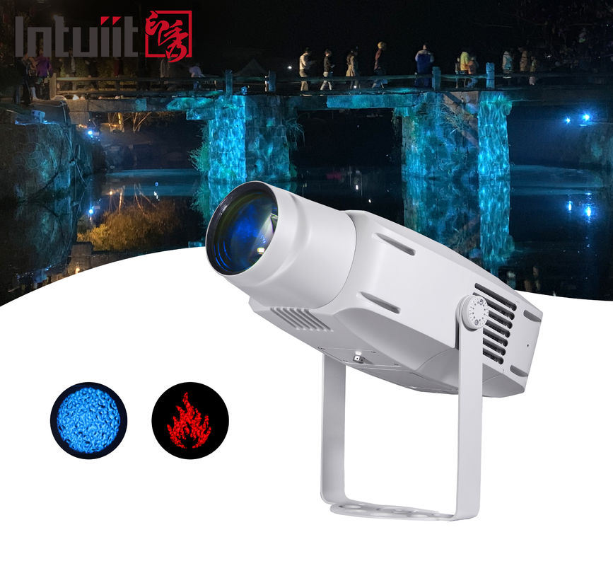 400W Su geçirmez IP65 LED GOBO Projector Dış Ev Projeksiyon Işığı Dört Renkli Değişken Su Etkisi Projeksiyon Işığı