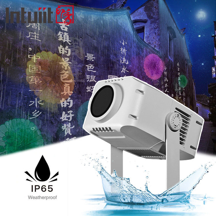 100W Su geçirmez Dış Projector Işık IP65 LED Işık Efekti DMX DMX512 Kontrol Modu ile Gobo Projector