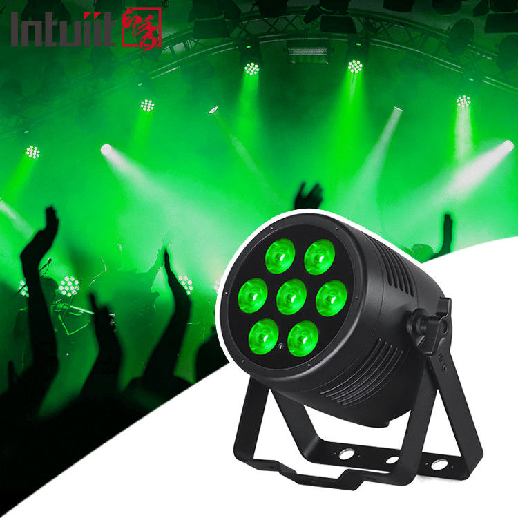 7x20W Rgbwauv Led Sahne Par Işık Dmx512 Event Düğün Kilise Sahne Partisi Par Işıklar için Kontrol Par Işık