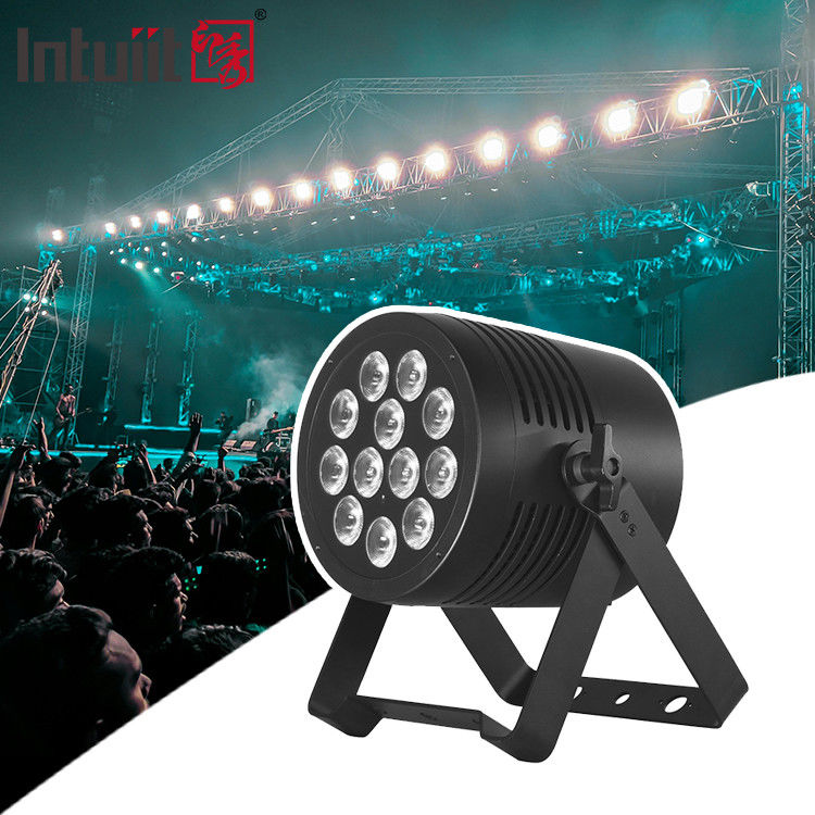 Dış LED Sahne Işıkları DMX 12pcs*20W 6 in 1 RGBWA UV Su geçirmez Par Işık Düğün / Sahne / Disko / Konser Işıkları için