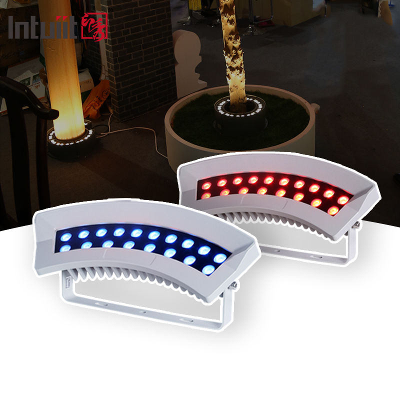 RGBW 36W Dış Bahçe LED Kucak Ağacı Işığı IP65 Su geçirmez Renkli Nokta Işığı Alüminyum Alüminyum Kucak Ağacı Işığı