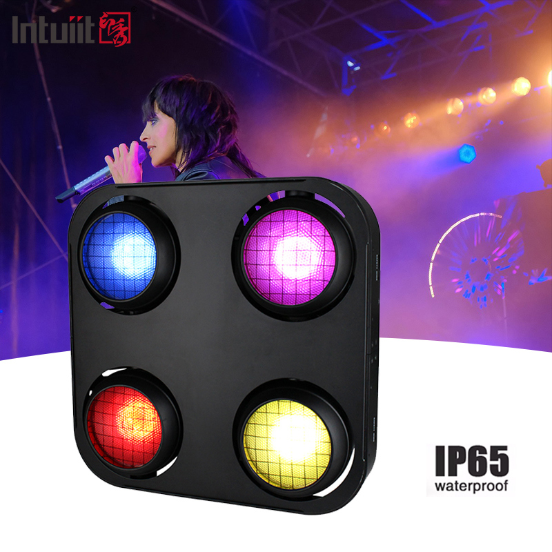 4X90W 4 Eye Led Cob Blinder Light Amber Warm White 2In1 Ip65 Su geçirmez Led Sahne Işığı