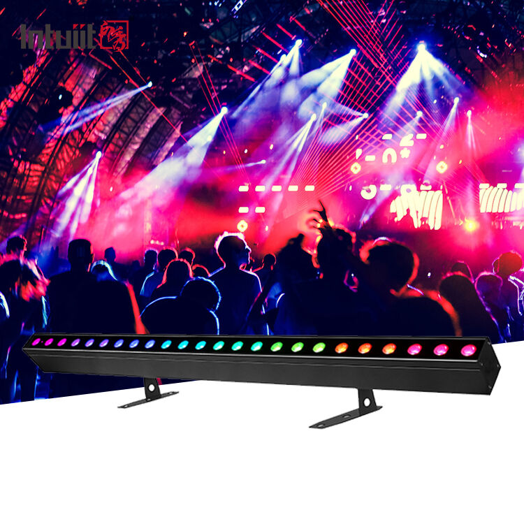 DJ aydınlatması için Sesle Etkinleşen DMX512 ile 24*2W RGBW LED Duvar Yıkama Işığı