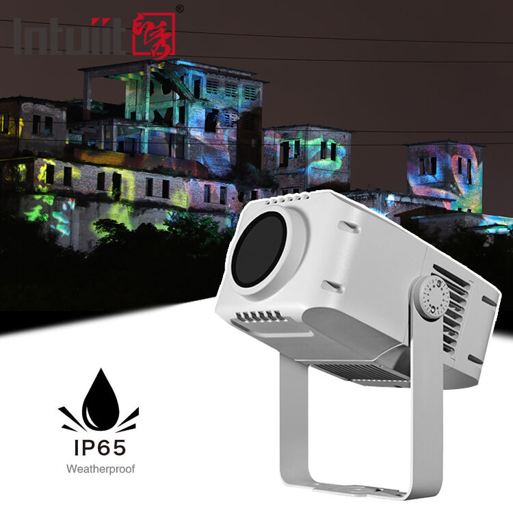 LED 100W Gobo Projector Işık, IP65 İş Dükkânı Reklam Düğün Sahne Fabrika Uyarı İşareti İçeride Dışarıda