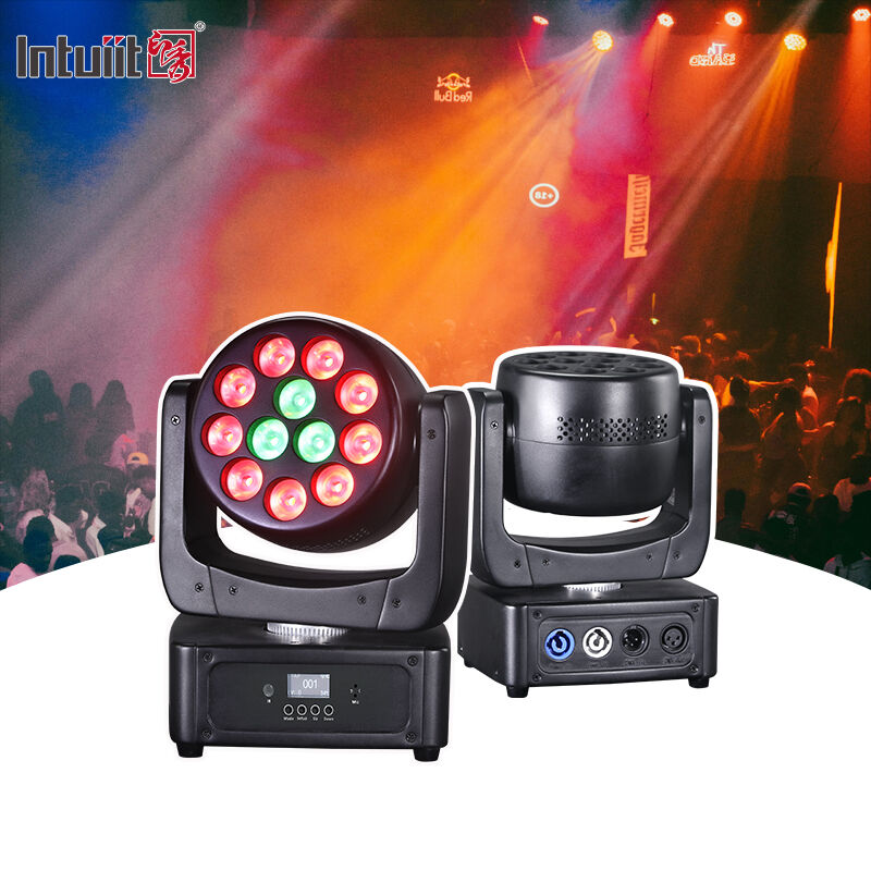 Sahne Işığı DJ Ekipmanı Profesyonel Etkinlik 12*8W RGBW 4in1 Yıkama LED Mini Hareketli Baş Işığı