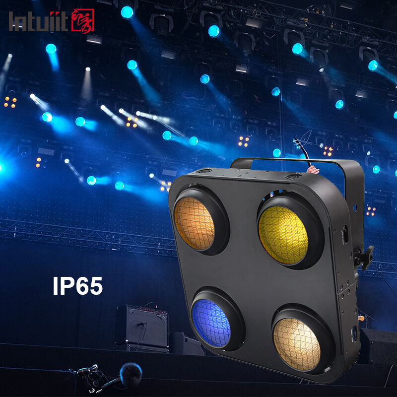LED 4x90W 2-in-1 Dışarıdaki DJ Bar / Düğün / Sahne DMX512 için Sıcak Beyaz Amber Körlük Işığı