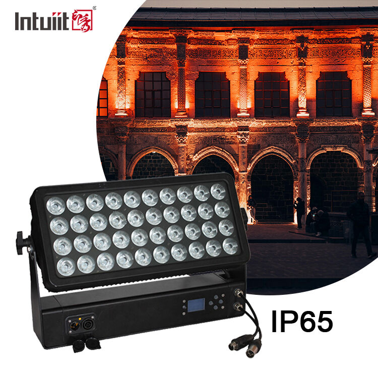 Profesyonel 400W LED Açık Alan Işık RGBW 4in1 40x10W IP65 Sel Işığı DMX512 Konsert Etkinliği Festivali Gösteri için Yıkama Işığı