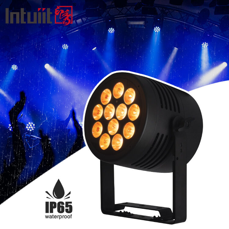 12*20W RGBWA+UV 6in1 LED Par Light IP65 Dış Su geçirmez DMX512 Düğün DJ partisi için sahne aydınlatması