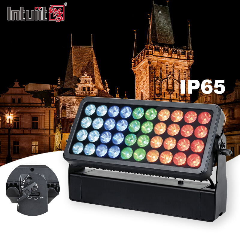 Profesyonel Dışarıdaki IP65 400W LED Floodlight Su geçirmez RGBW 4in1 Mimarlık Yıkama Işığı Bina Cephesi Manzarası