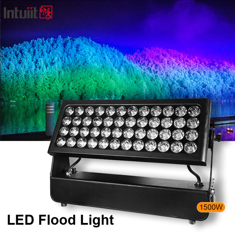 Profesyonel Dışarıdaki IP65 Su geçirmez 1500W RGBW 4'te 1 LED Duvar Yıkama Fener