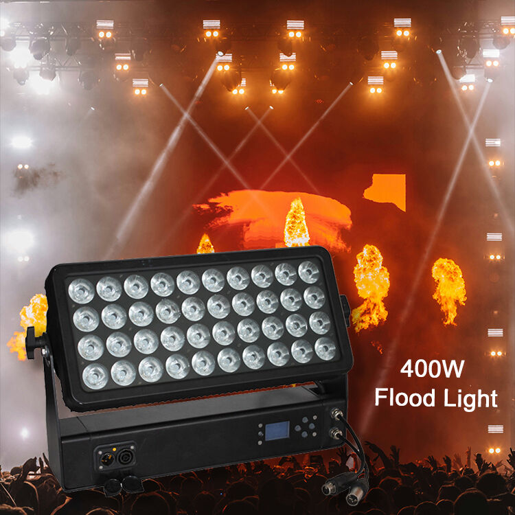 Profesyonel Dışarıdaki IP65 Su geçirmez 40x10W 4'te 1 RGBW LED Sel Işığı Mimarlık Şehir Manzara Işıklandırması için Duvar Yıkayıcı