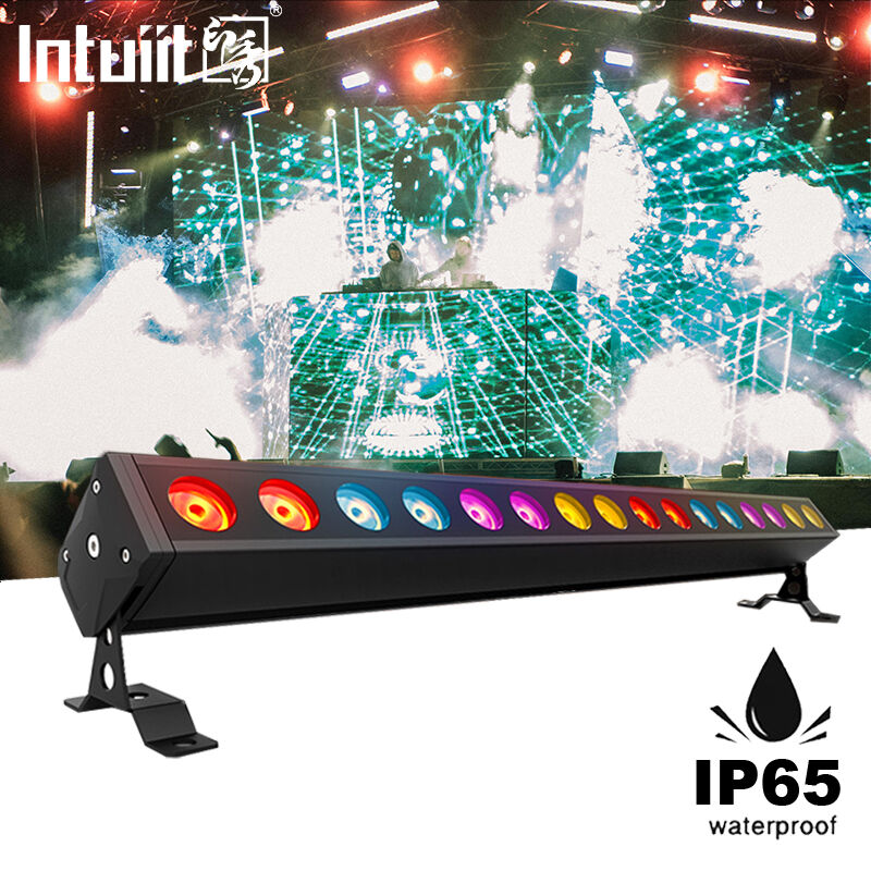 IP65 Dış Mekan 16x5W RGBW 4'ü 1 arada LED Doğrusal Duvar Yıkama Bar Işığı DMX512 Sahne Mimarisi Yıkama Aydınlatma