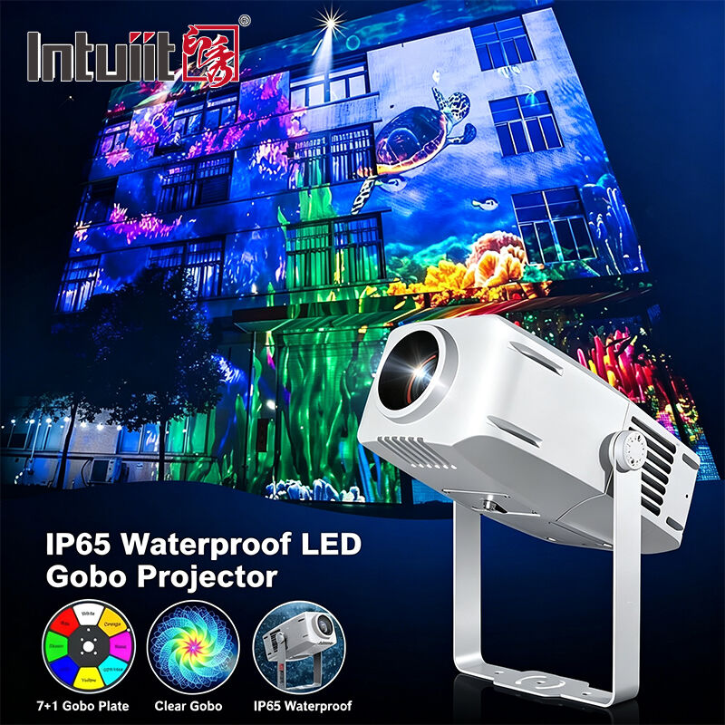 LED Logo Gobo Projektör 400W IP65 Dış Mekan DMX512 Bina, Reklam ve Etkinlikler İçin Özel Desen Işığı