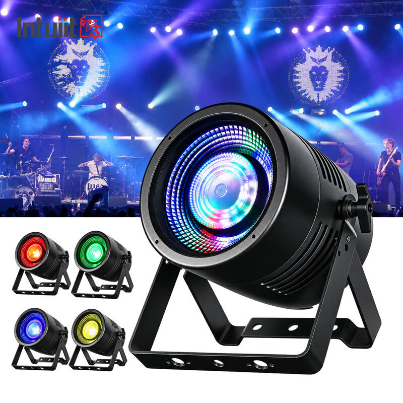 LED 200W RGBL COB Stage Par Can Lights with 36x2W 4in1 RGBW Backlight Led Par Light for DJ Disco Party Wedding Event