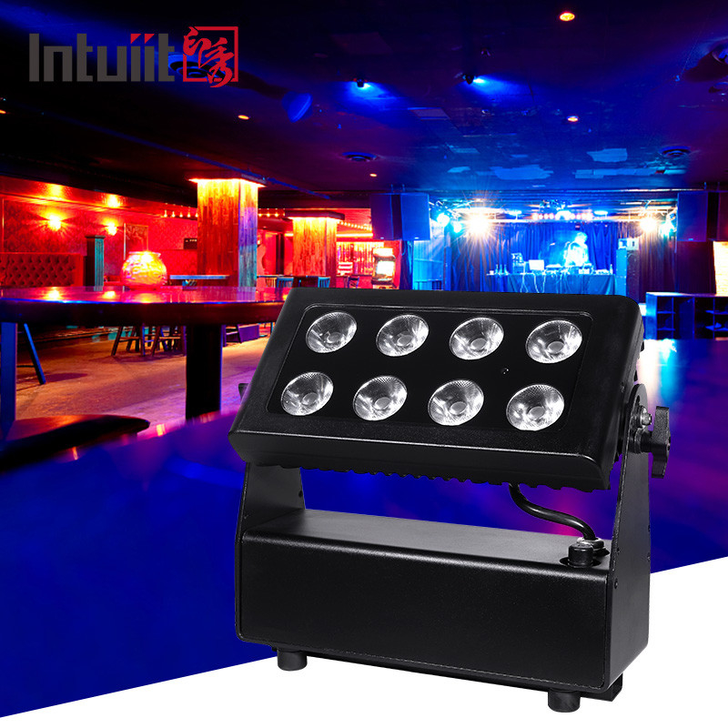 4In1 RGBW Dj Düğün Pilli LED Yıldırımlı WIFI Kablosuz Dmx Disko Düğün Sahne Işıkları