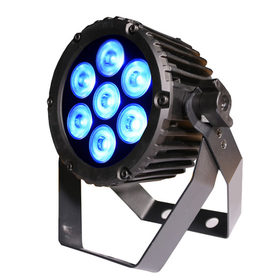 DJ Düğün Konseri Kısılabilir RGBW Led Sahne Işığı Suya Dayanıklı Led Par Işık 7 * 3W