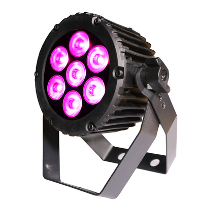 Disko için Tri Par Profil DJ Işığı 7 X 3W RGB 3 In1 LED Düz Par Işığı