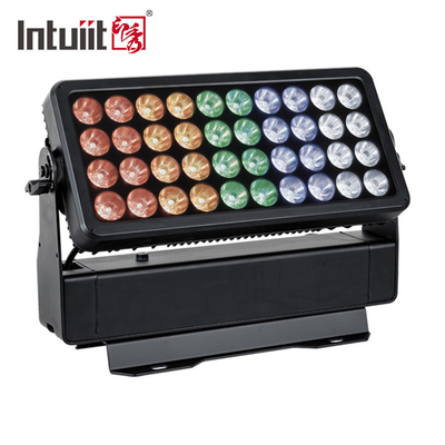 Yüksek Parlaklık Şehir Renkli LED Dış Mekan Yıkama Işığı IP65 Sahne Dmx RGBW 4'ü 1 Arada LED Duvar Yıkayıcı 40X10W
