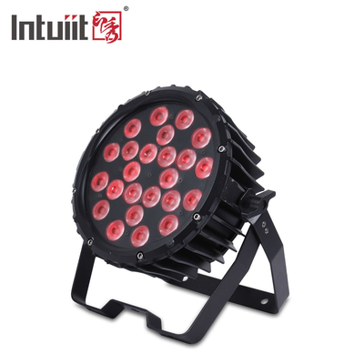 RGB 24x3W 3'ü 1 Arada Aydınlatma DJ Par Kutuları Alüminyum Alaşımlı DMX 512 Led Sahne Yıkama