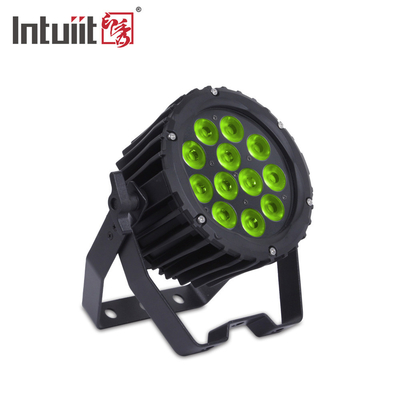 RGB 3'ü 1 Arada LED Sahne Dmx Düz Par Işık İnce Parcan 12 * 3W Dj Disko Partisi İçin