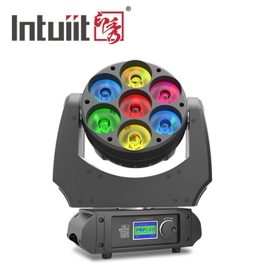 Bireysel Kontrol DMX Parti Sahne Işık Rgbw 4 1 7x10w Yıkama Led Hareketli Kafa