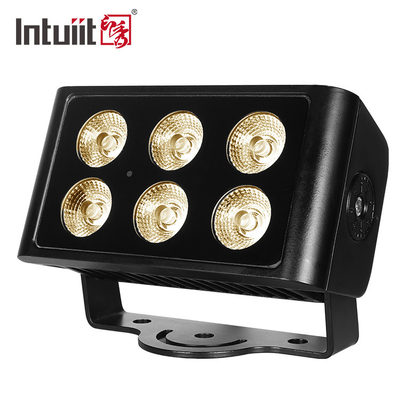 6x5W RGBW LED Sahne Sel Işıkları Su Geçirmez Mimari Aydınlatma Dmx Kontrolü