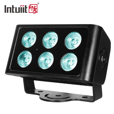 6X5W DMX RGBW LED Duvar Yıkama Taşkın Işık Projesi İçin Suya Dayanıklı Açık Şehir Binası Renkli Aydınlatma